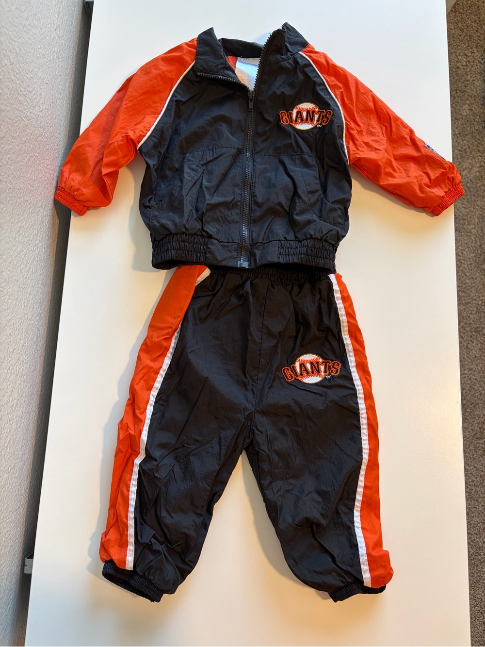 Giants Baby Windbreaker Set